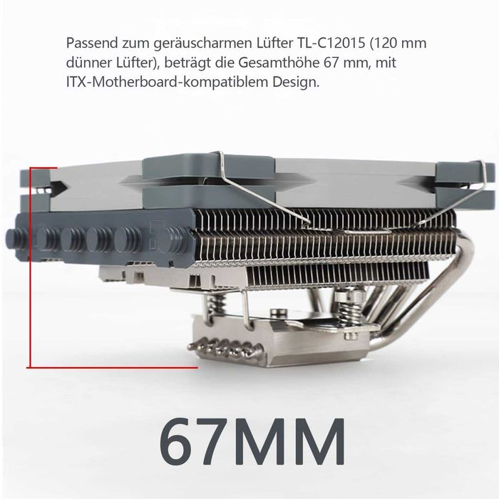 Thermalright AXP120-X67 Low Profile CPU охладител 120 мм