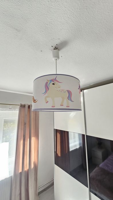 Lustra camera copii cu unicorni