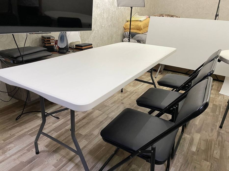 Прокат офисных стульев. (аренда) раскладных стульев, столов.