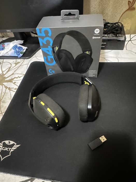 Casti gaming wireless Logitech G435 Lightspeed, Negru