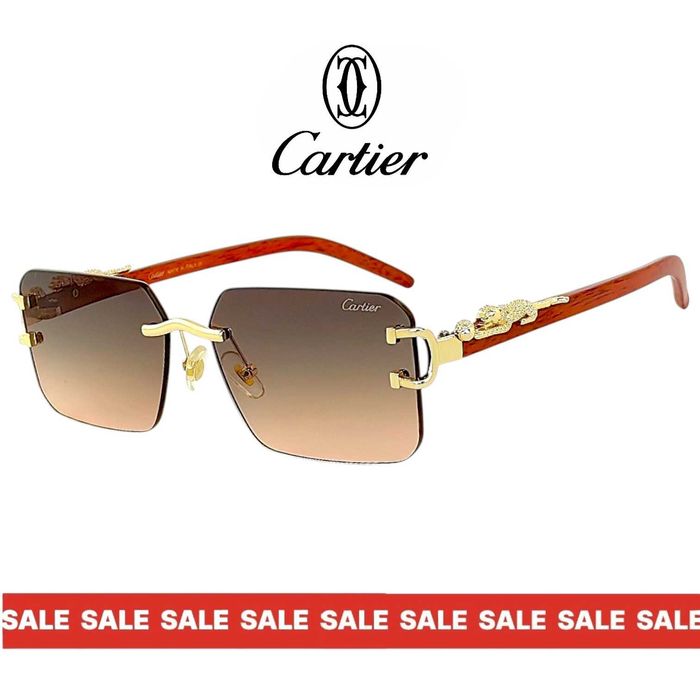 Cartier Panthera – Унисекс слънчеви очила 2026 с златна пантера