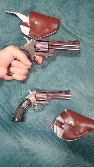 Пистолет револьвер зажигалка