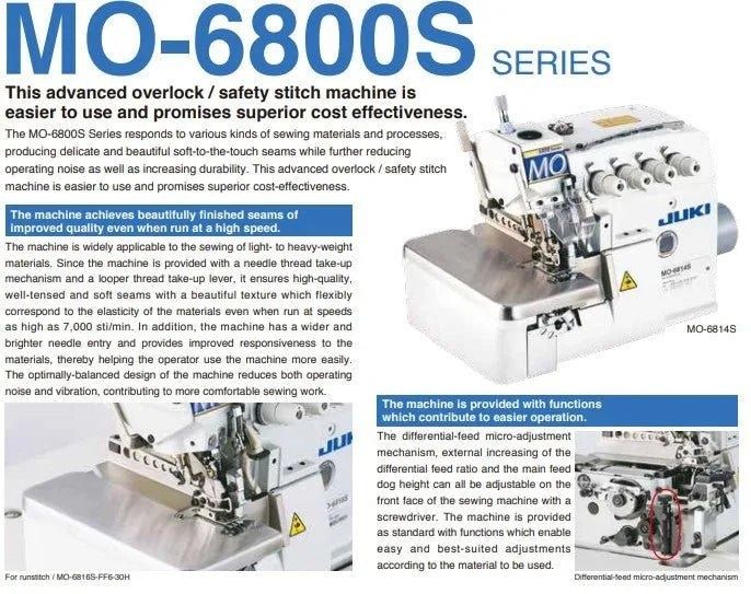 Пет конечен оверлог Juki MO-6816S Жуки