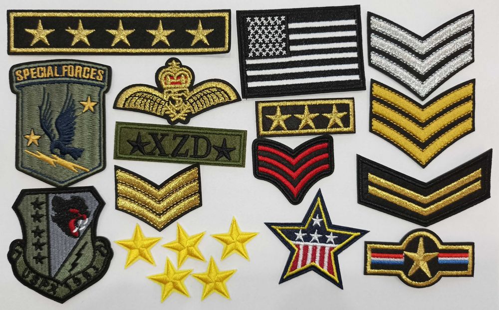 Нашивки Пачове с Велкро Топло Лепене, Бродирани, Гумирани Пакет 5-10бр