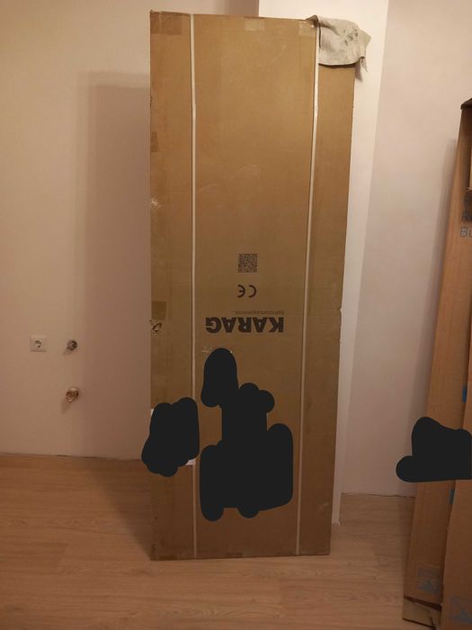 Fixed shower screen WALK-IN 1, 70×200 cm, 8 mm, black profile