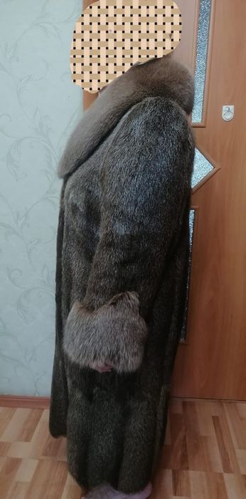 Шуба нутрия не крашеная