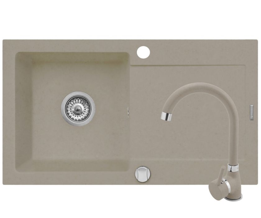 Chiuveta + baterie pyramis bej noua