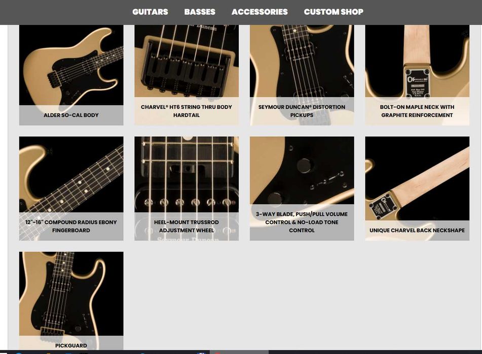 Электрогитара Charvel Pro-Mod So-Cal Style 1 HH HT E Pharaohs Gold