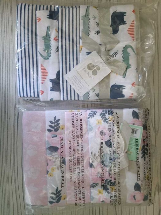 Пеленки GERBER для мальчиков и девочек,фланель.Цена за 4 шт