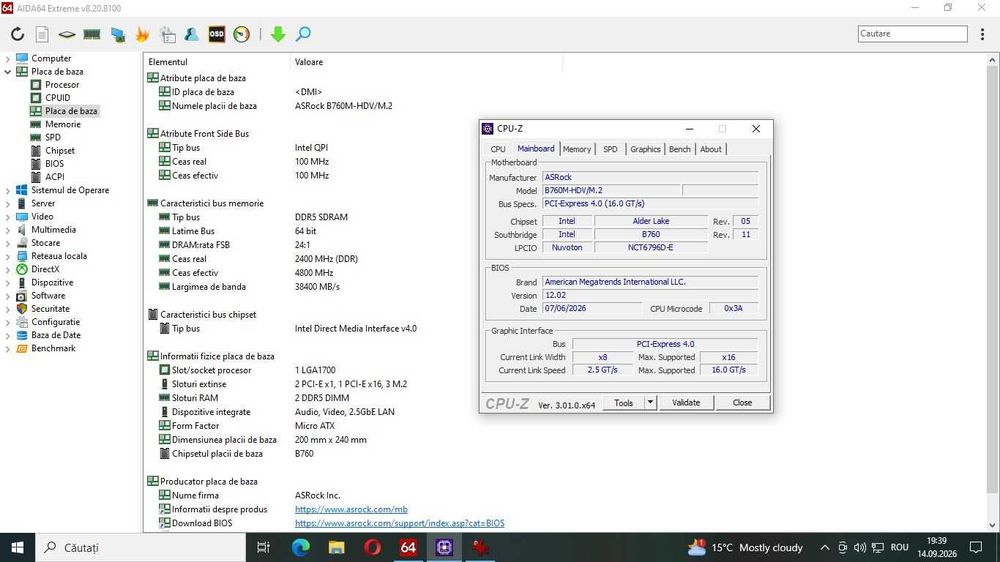 gaming pc unitate I5 12400 RTX 3050 8G SSD M2 32 GDDR5 2.5GbLAN RGB 80+gold