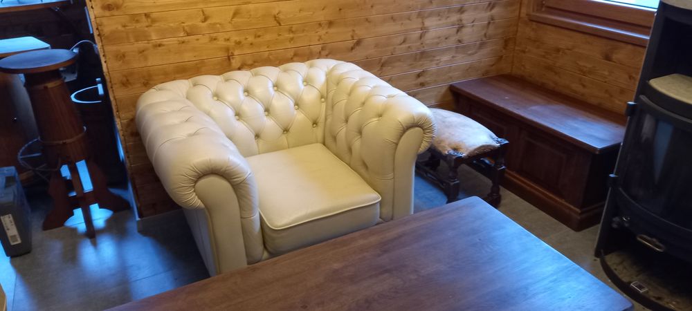 Set canapele Chesterfield  piele naturala