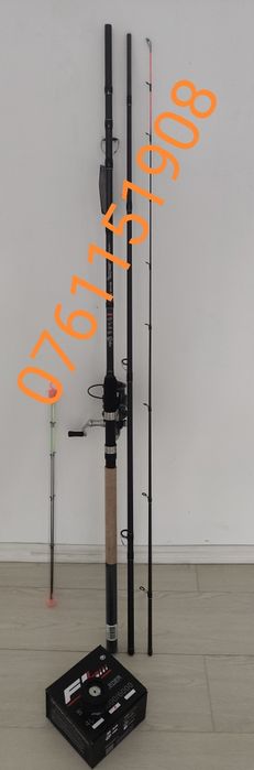 Set Feeder Lanseta din Carbon 3,6m+mulineta Sparkler 5000