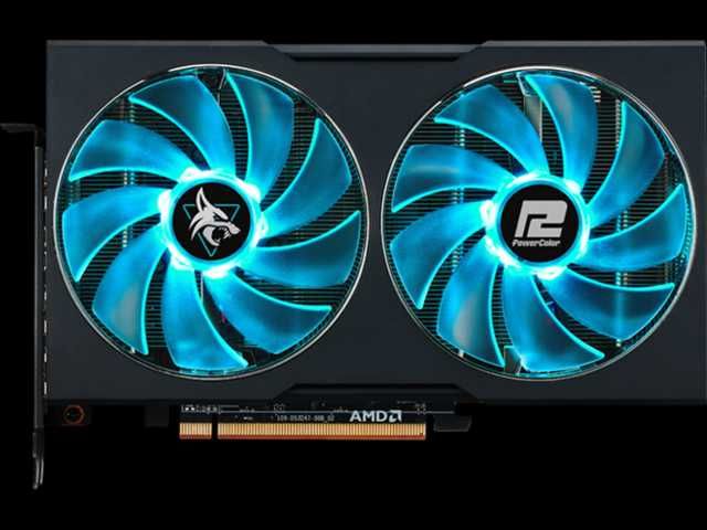 AMD RX 6600 8GB PowerColor Hellhound в отлично състояние