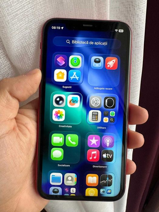 Iphone 11 Rosu 64 GB GB 100% baterie Liber de retea