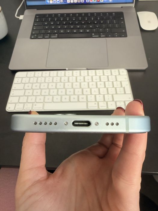 Iphone 15 128GB blue, fara defecte, 87% baterie