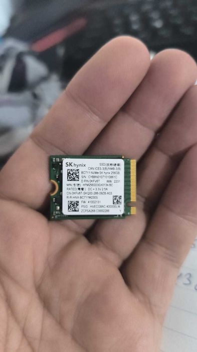 SSD SK hynix BC711 емкостью 256 ГБ. NVME M.2. 2230 в наличии 3 штук.