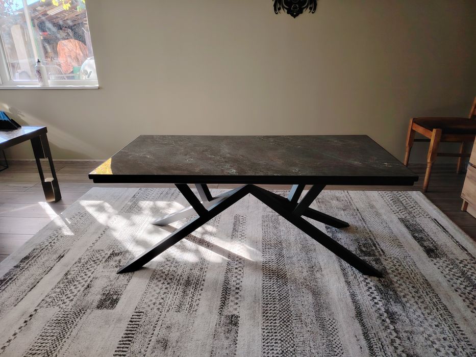 Холна маса метал и керамика