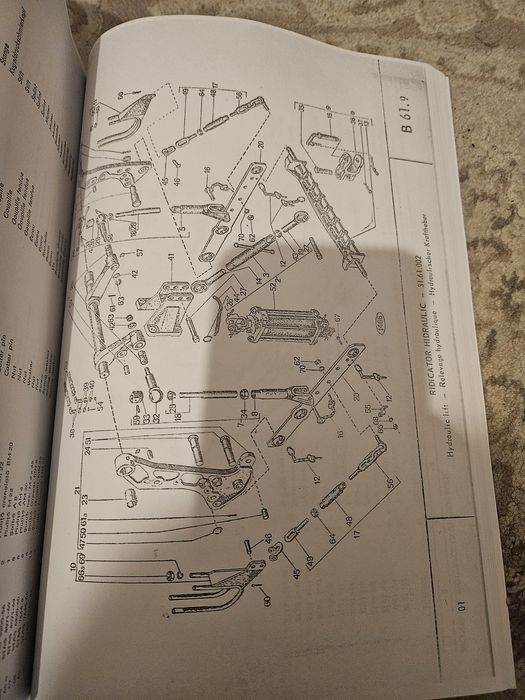 Carte/Catalogul Pieselor de Schimb pt U 650