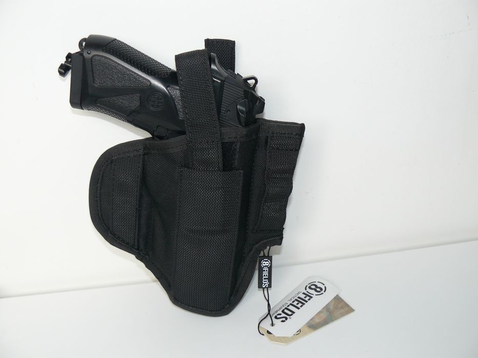 Toc Pistol/Holster Ambidextru Cu Prindere Sold/Curea 8FIELDS Nou,Negru