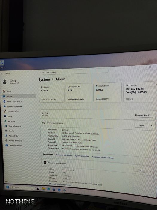 Sistem PC Gaming Intel i5-12500e, Rx 9060, RAM 16gb ddr5