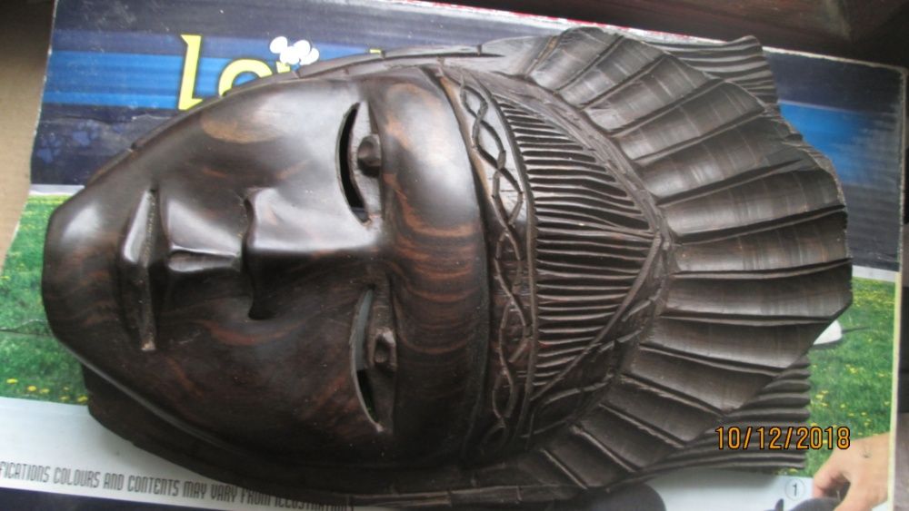 -20%Продавам маска от махагон - дърворезба,БАРТЕР ЗА лаптоп