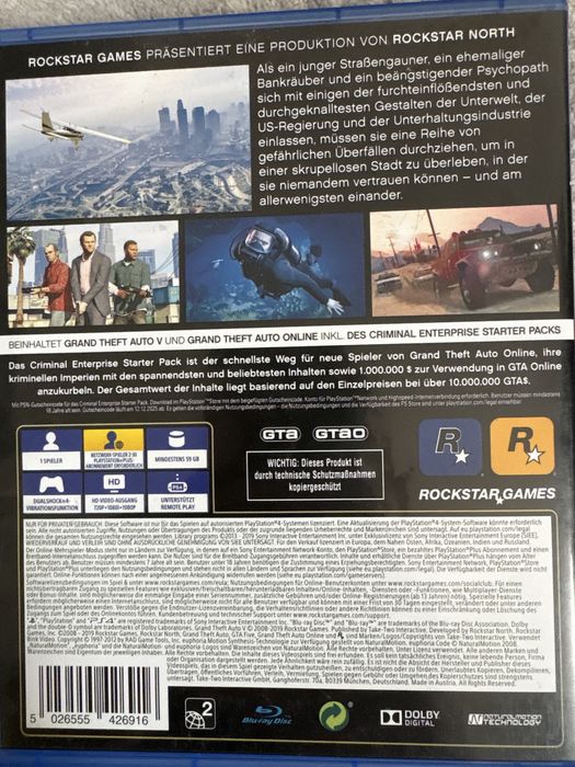 GTA 5, pentru PS 4, nou folosit de 3-4 iri