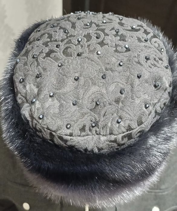 Шапка дымчатая норка