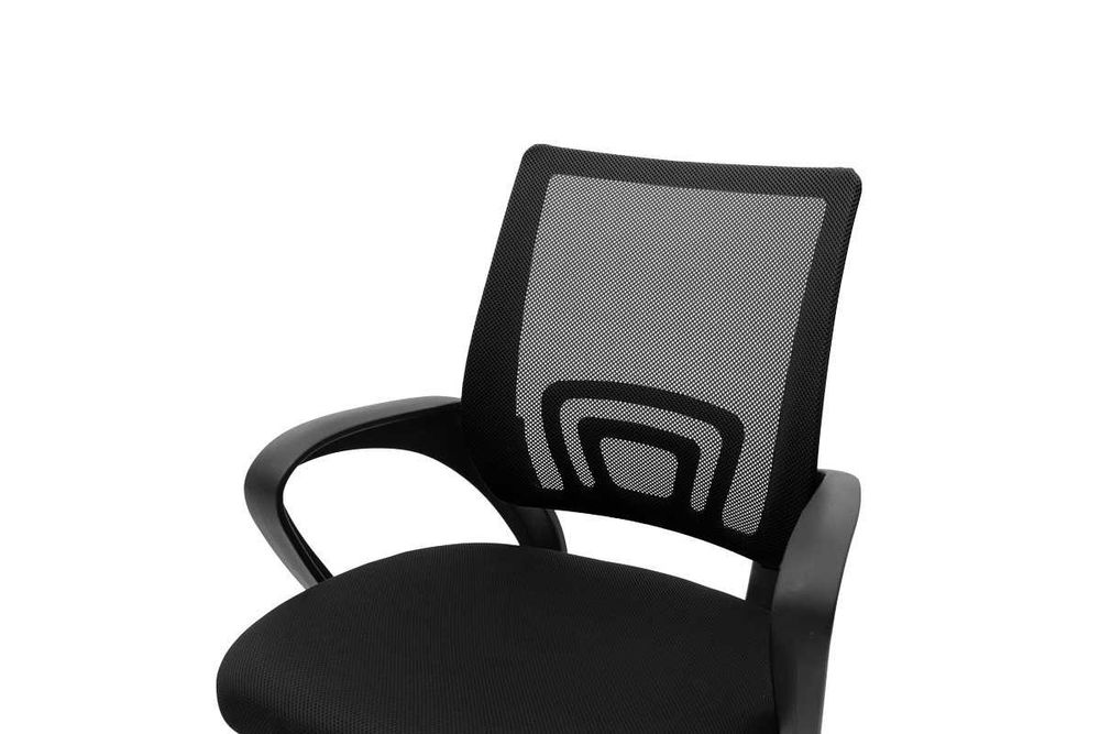 Офис стол Berto II с мрежест плат в черно 60x48x85-95см НАЛИЧЕН!!!