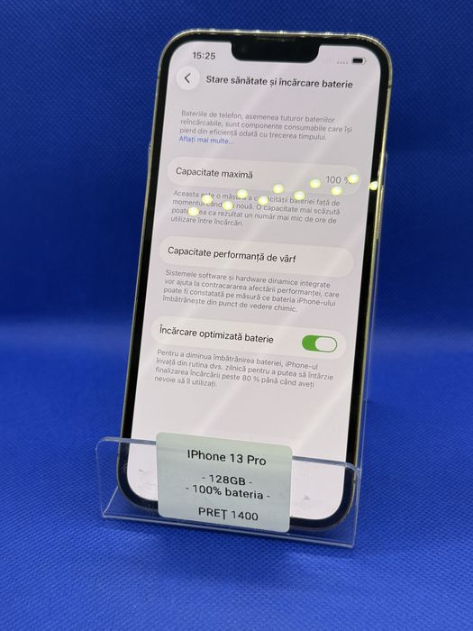 OFERTA! Magazin Vindem: Iphone 13 Pro, 128GB, 100% bateria