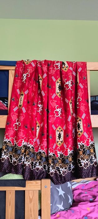 Индийска пола от сатен плат