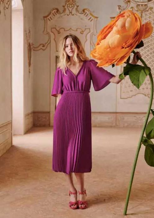 SÉZANE рокля в цикламено EU 40 (M-L)