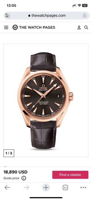 Часы Omega seamaster