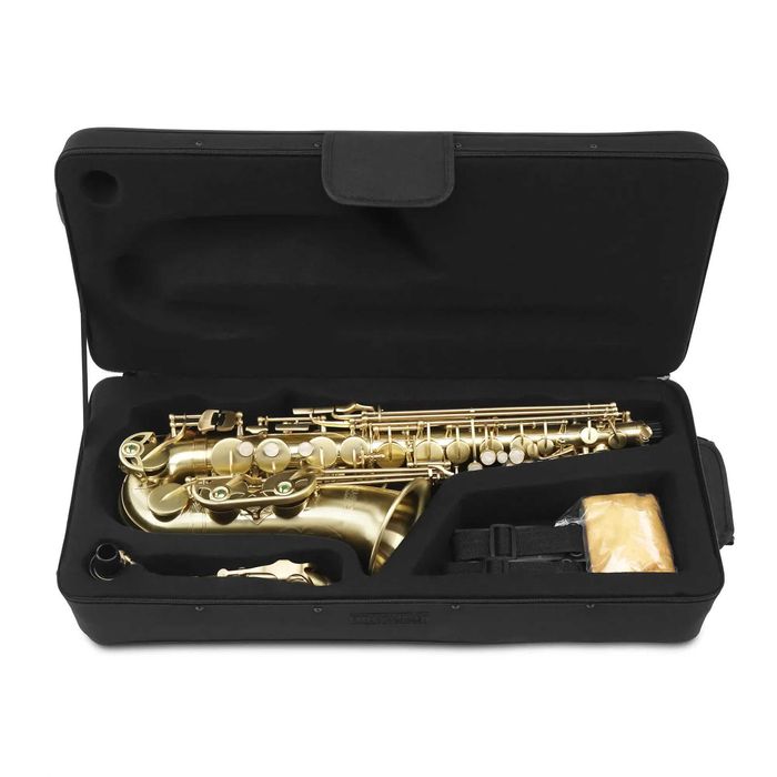 Set Saxofon Alto Classic Cantabile AS-450 Eb Gold Brushed