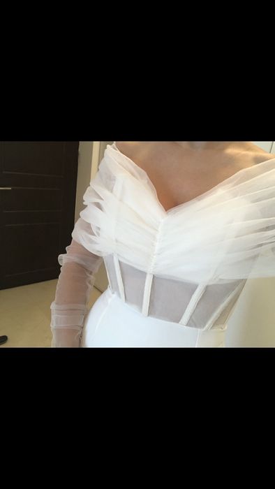 Rochie alba Marrie Ollie