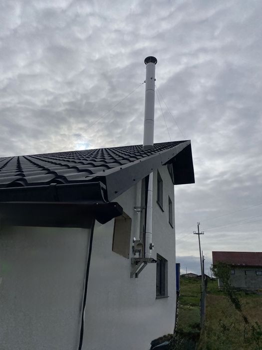 Coș de fum Hornuri de inox Burlane din inox termo izolate!