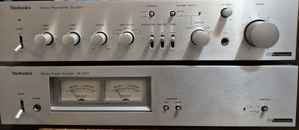 Technics Se 9021 amplificator și preamplificator su 9011