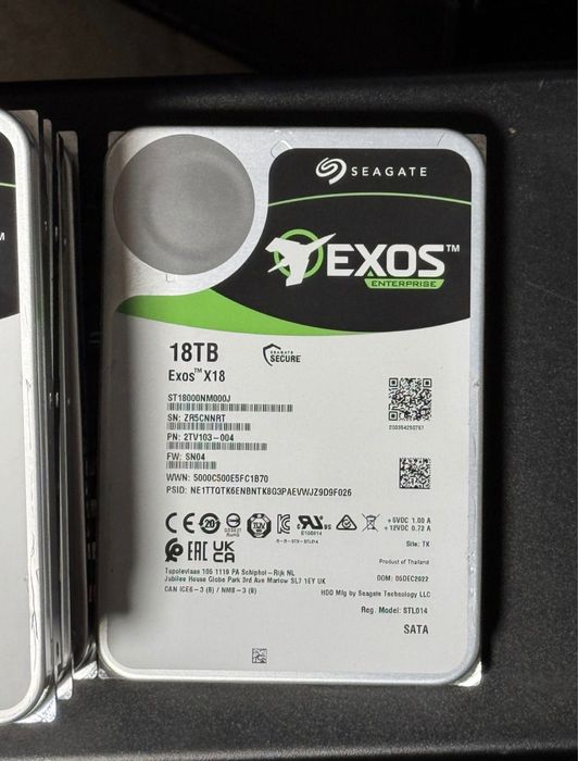 HDD 18TB Segate EXOS Hard Disk