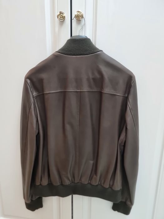 Bally кожаная куртка-бомбер оригинал L/XL