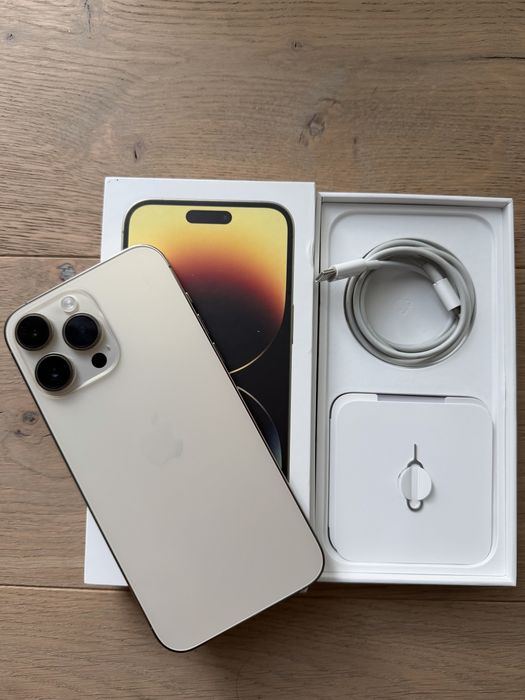 Iphone 14 PRO MAX Gold impecabil