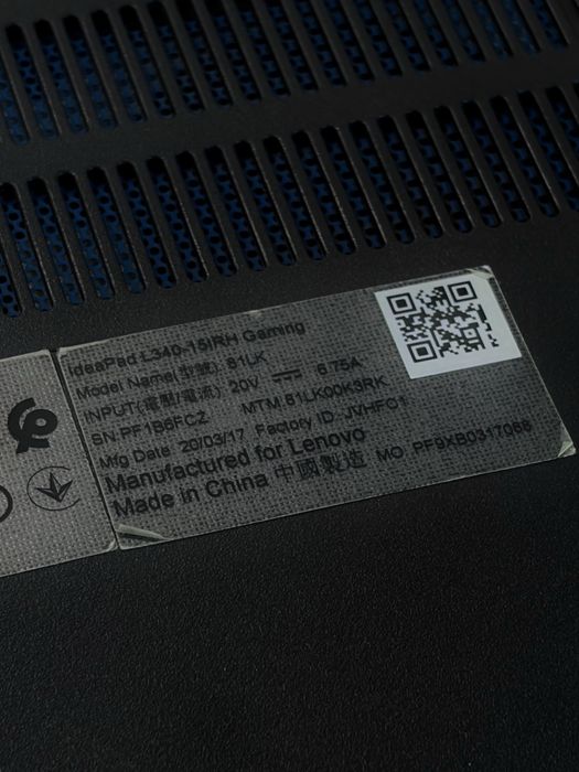 Lenovo Ideopad L340 Intel Core i5-9300H