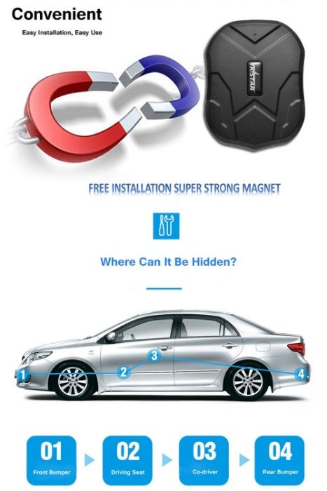 GPS Tracker Auto cu magnet Localizare si urmarire GPS + Microfon