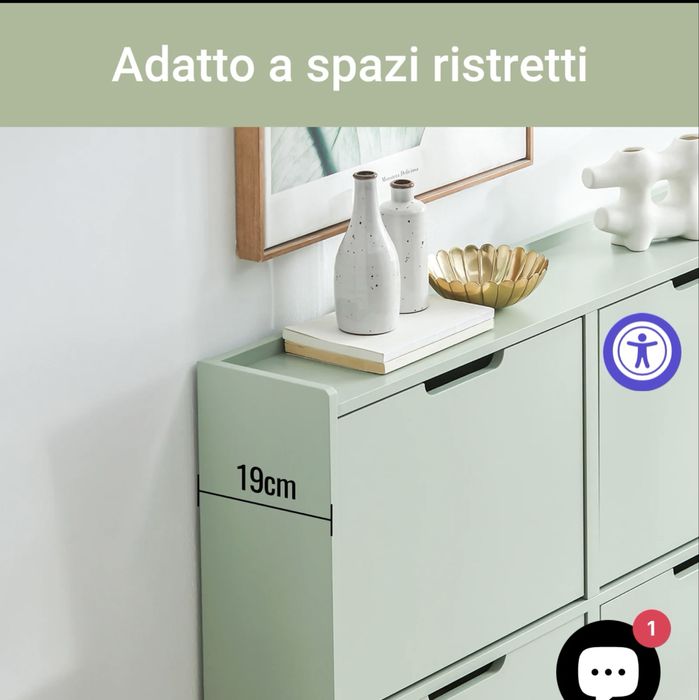 Pantofar modern verde menta-ideal pentru spatii mici | FainHaus Cluj