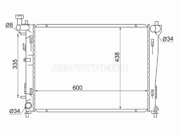 Радиатор  Hyundai Avante