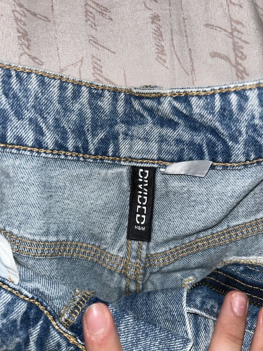 Blugi cargo albastru deschis