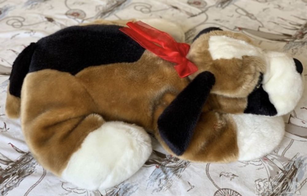 Нова плюшена играчка куче, слон, голям размер