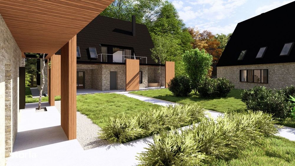 Proiect resort premium Sovata - Campu Cetatii (teren + 16 vile)