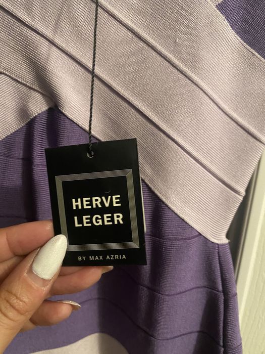 Rochie bandage Herve Leger noua cu eticheta mov violet