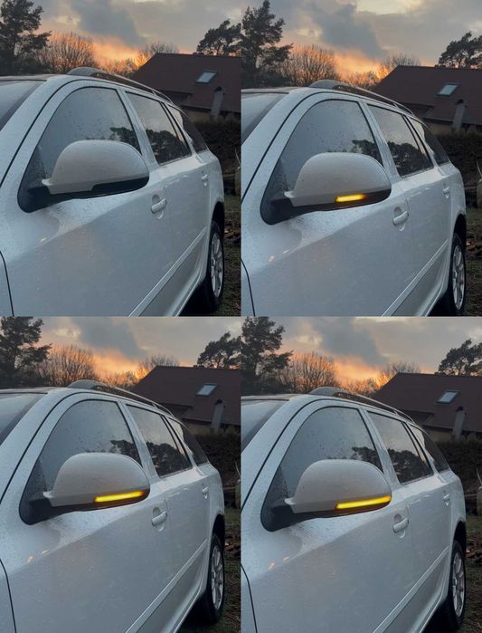 Гаранция! Динамични LED Мигачи за Огледала на Skoda Octavia и Superb