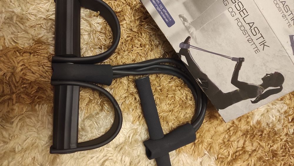 Тренировъчен ластик с дръжка и подложки за крака