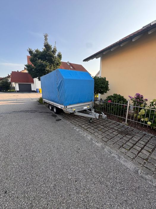 Vand remorca dublu ax cu prelata